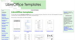 Desktop Screenshot of libreofficetemplates.net