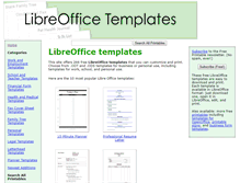 Tablet Screenshot of libreofficetemplates.net